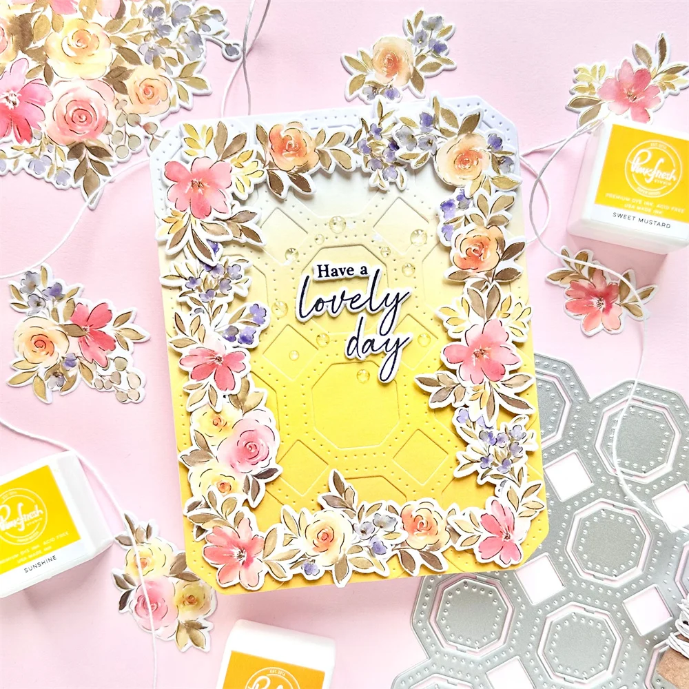 Cozy Blooms Metal Cutting Dies Stamps Stencil Set DIY Scrapbooking Greeting Card Flower Washi Crafts Frames Cut Die Decoration - view 4