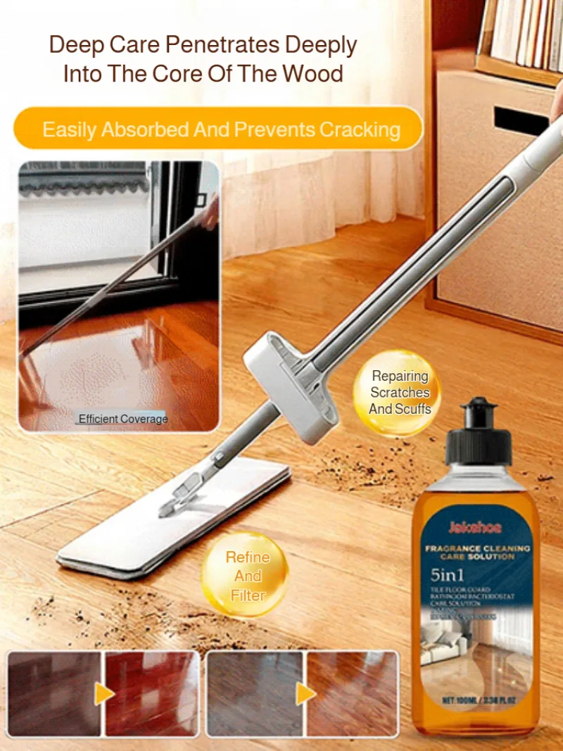 Limpiador Líquido Concentrado Multiusos a Base de Plantas para Pisos, Limpiador de Parquet, Potenciador de Brillo para Azulejos y Mármol