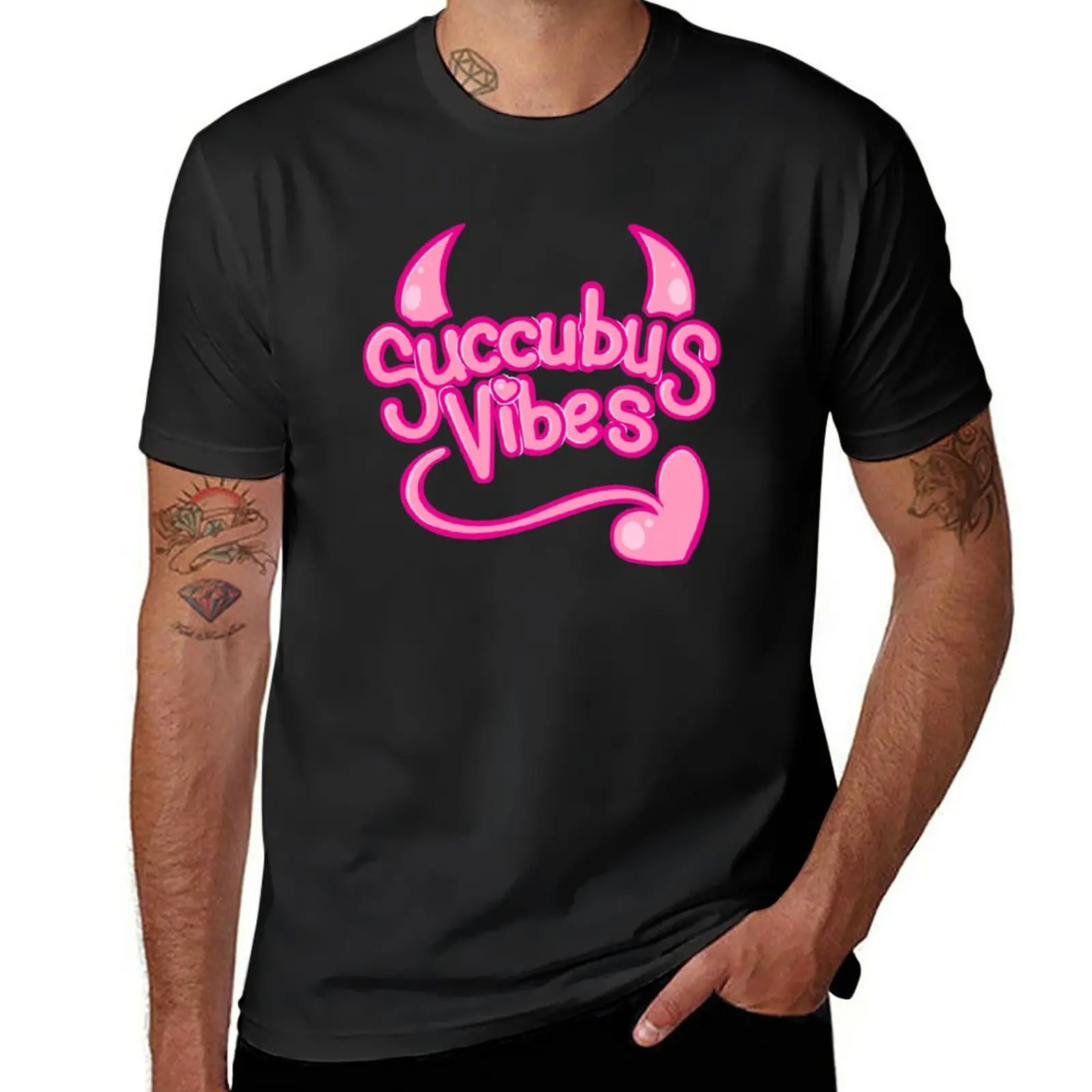 New Succubus Vibes T-Shirt tees Aesthetic clothing Men's t-shirts