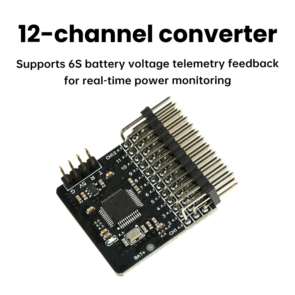 12 Channel PWM Adapter Board with 12 PWM Outputs BEC 5V Power Supply for RC Models