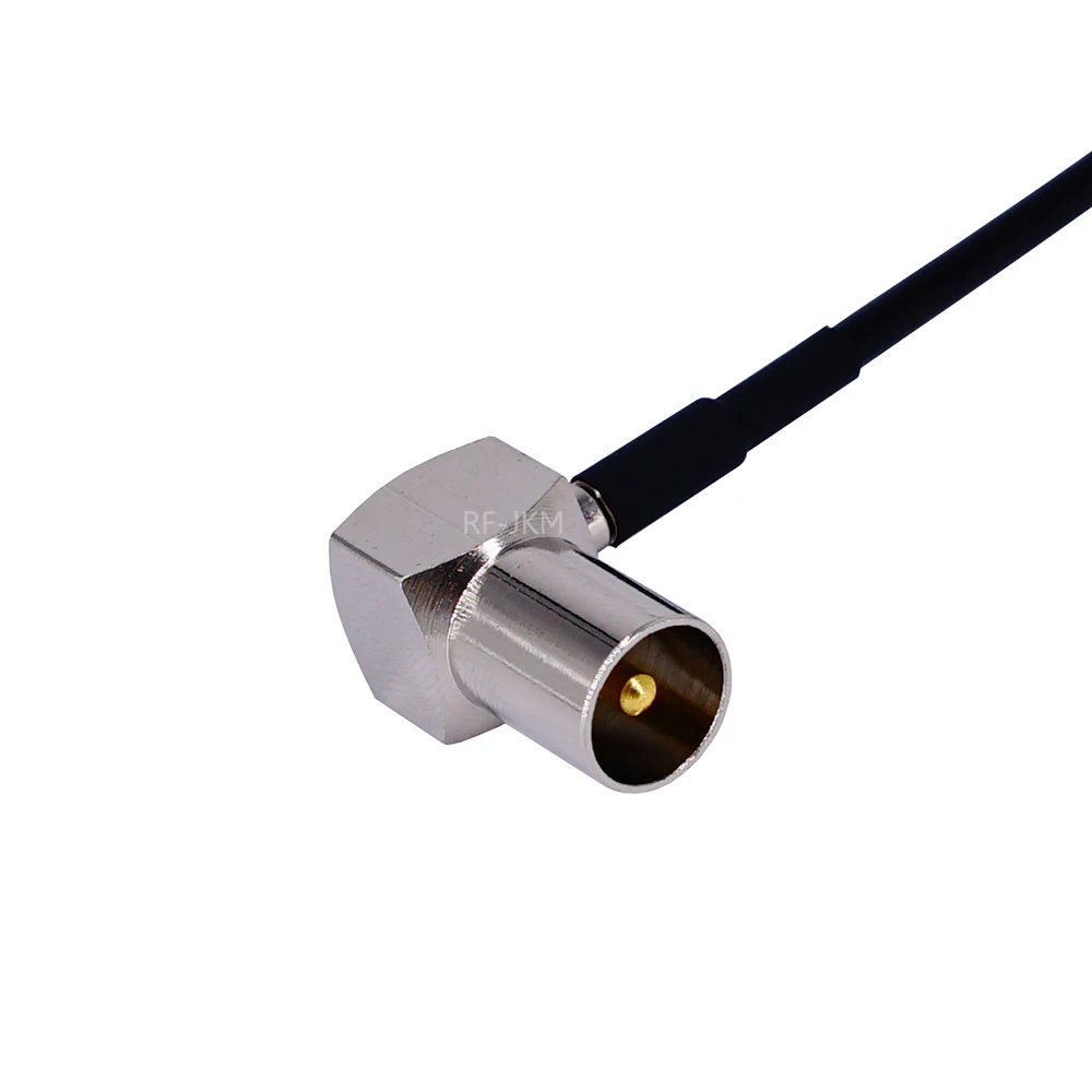 Zopf Koaxial Jumper RG174 Verlängerung Kabel TV stecker zu TV Stecker Beide Rechten Winkel 90 Grad RF Adapter kabel – Detail 8