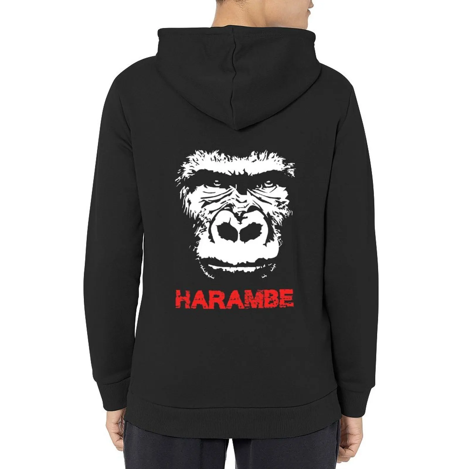 

Harambe Hoodie mens clothing autumn clothes winter clothes anime clothing graphic hoodie