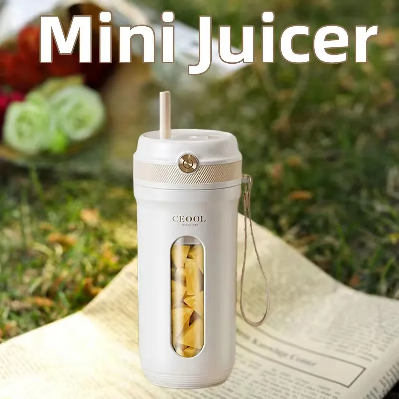 

350ml USB Mini Juicer Cup,Electric Portable Smoothie Ice Crushed,Camping Fruit Blender Squeezer,Mixer Kitchen Home,Car Mounted