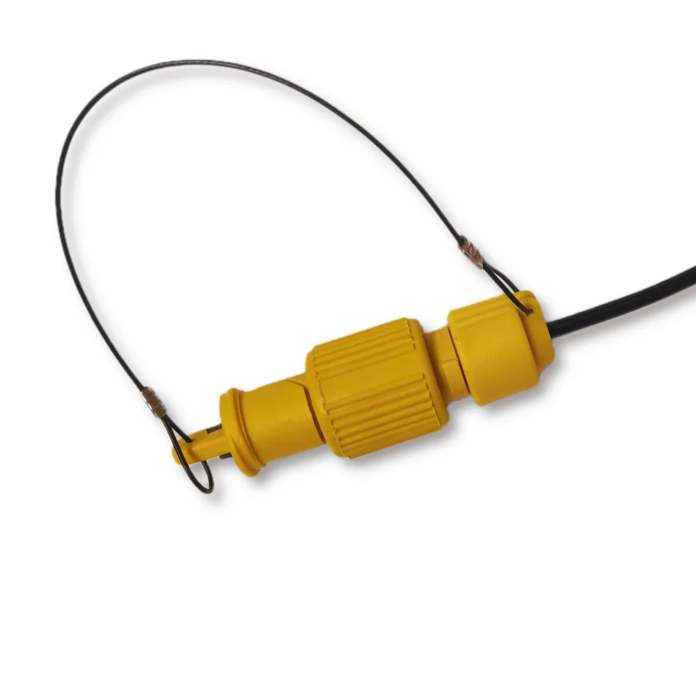 China Factory Price 0.5 Meter Cable 2 Cores O.D. 5.3 mm AMPHIB-IV Connector for Geophone Connector in stock