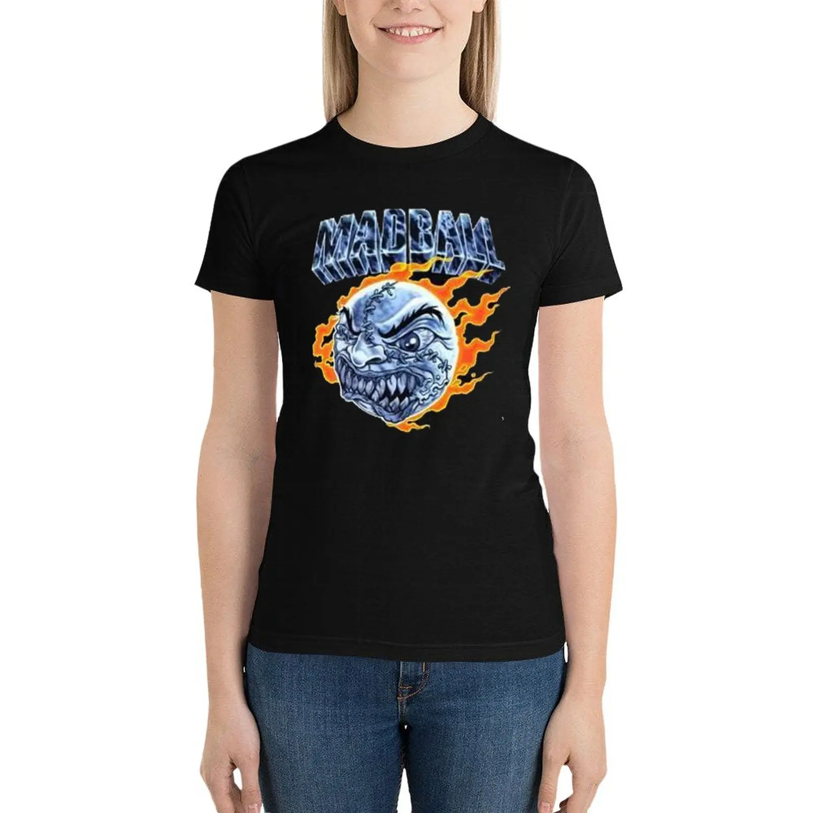 

logo - madball T-Shirt anime clothes Aesthetic clothing cute clothes summer tops tight shirts for Women