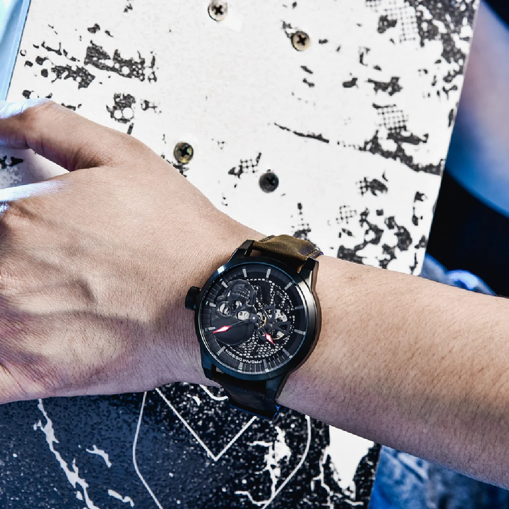 جديد PAGANI تصميم الرجال الساعات الميكانيكية الهيكل العظمي توربيون ساعة للرجال العلامة التجارية الفاخرة ساعة معصم مقاوم للماء ساعة رجل