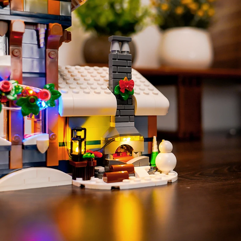 Brick Bling LED Lighting 10339 Set Suitable for Santa\'s Post Office Building Blocks Gift (Excluding Blocks)