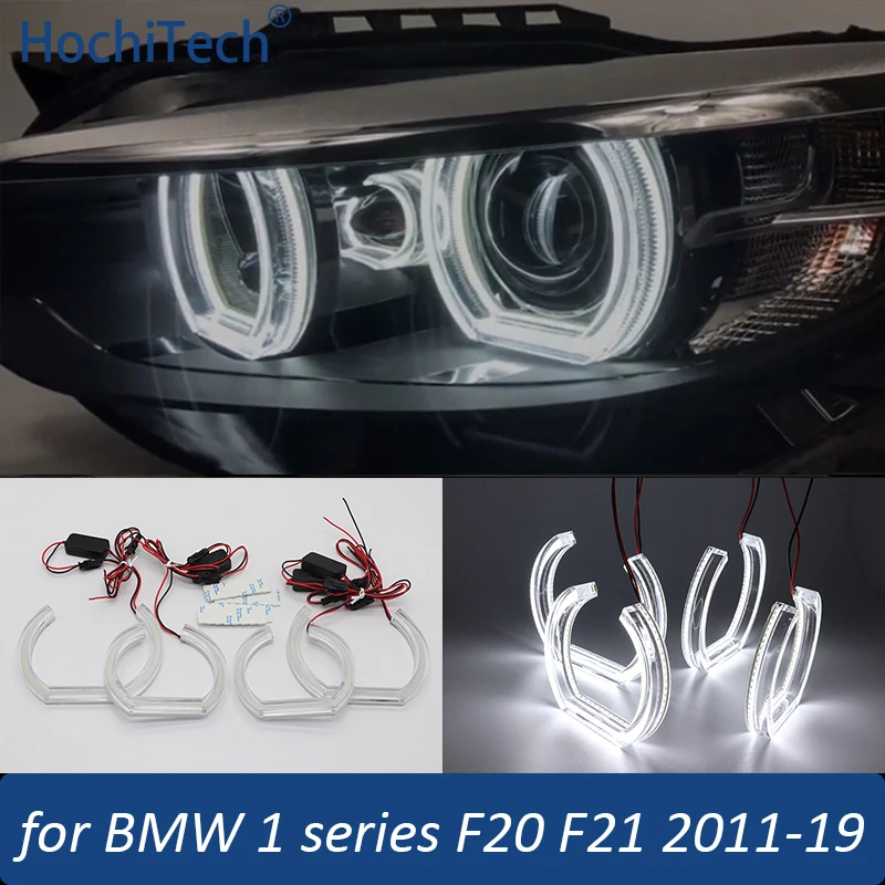 

White LED Ice Crystal Angel Eyes Kit Daytime Running Light for BMW 2 Series F22 F23 2014-18 218i 220i 228i 230i 218d 220d 225d