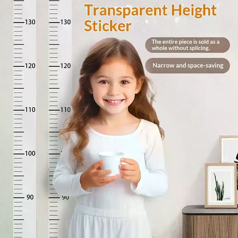 Kids Height Wall Sticker Child Growth Tracker Adhesive Wall Decal Height Measuring Ruler Chart Sticker For Bedroom Wall Decor