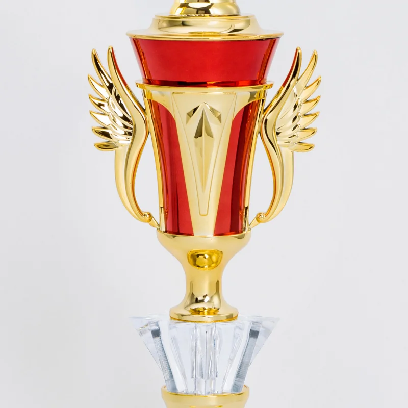Miniature Plastic Trophy for Badminton Tennis Competitions Children Sports Award Golden Decoration Collectible Small Statue