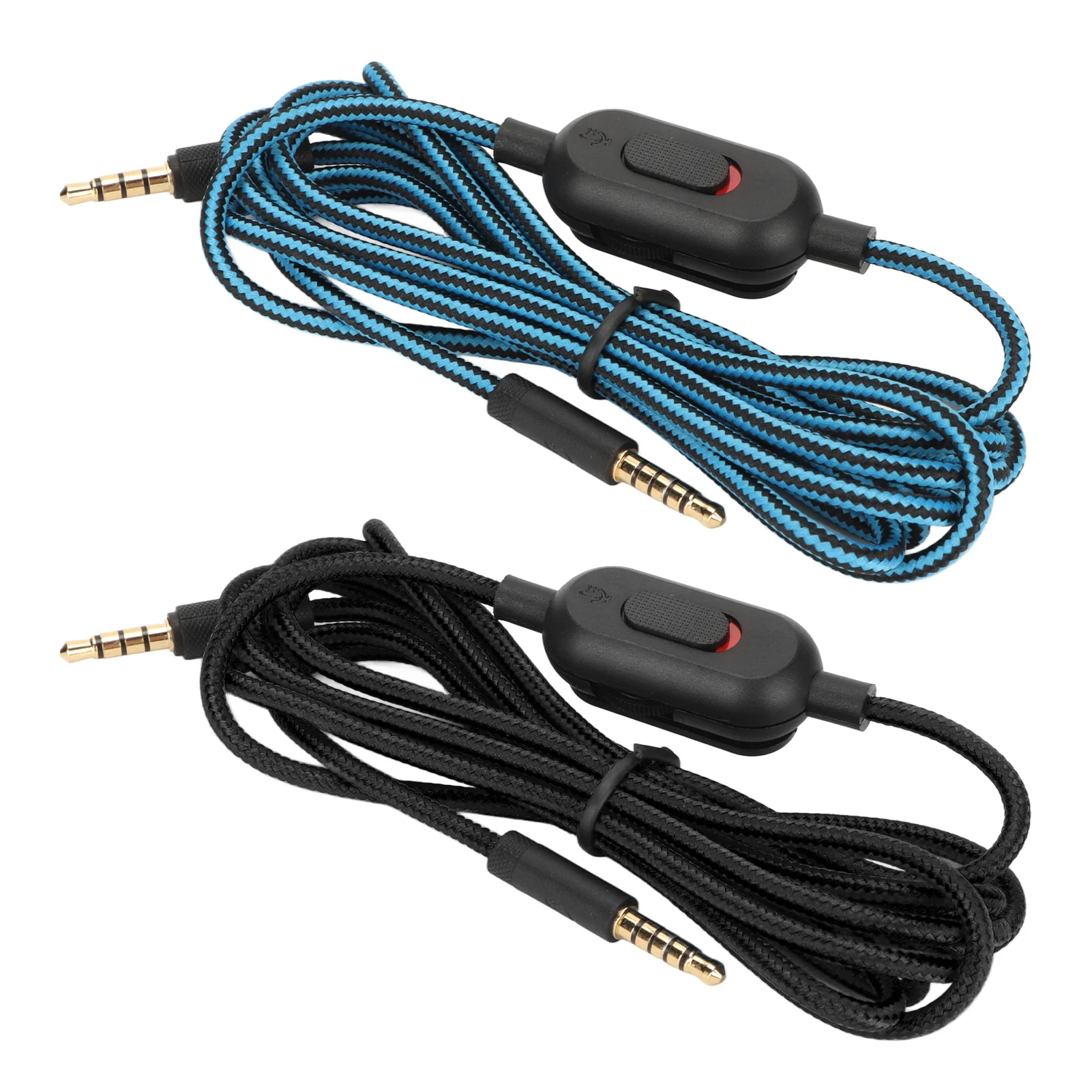 Cable para Auriculares de Juego, Cable Trenzado para Auriculares con Control de Volumen y Silenciador para Logitech G Pro, G Pro X, G433, G233