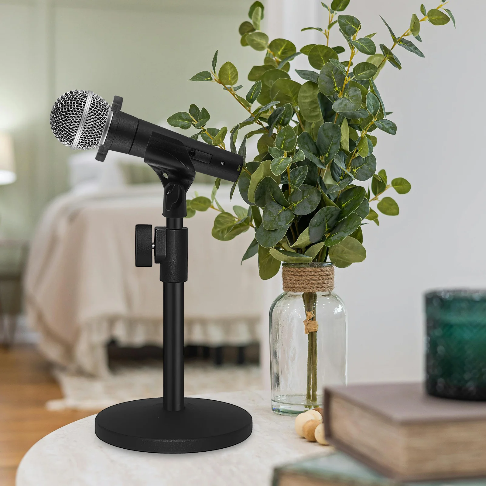 

2Pcs Microphone Clip Holder Plastic Copper Universal Clamp for Wireless Dynamic Microphone Accessories Plastic Mic Clip