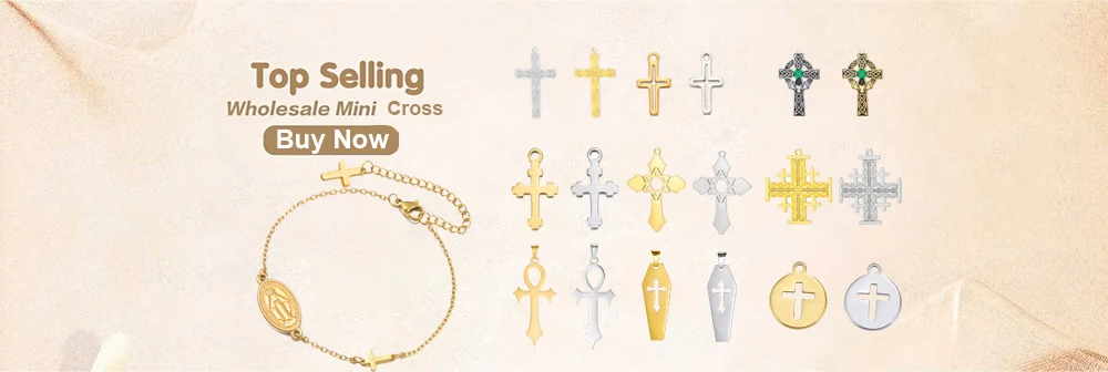 3 Stück wundersame Medaille, katholische Jungfrau Maria, Anhänger mit Kreuz, böser Augenschutz, Charm für religiöse DIY-Halskette, Armband – Detail 1