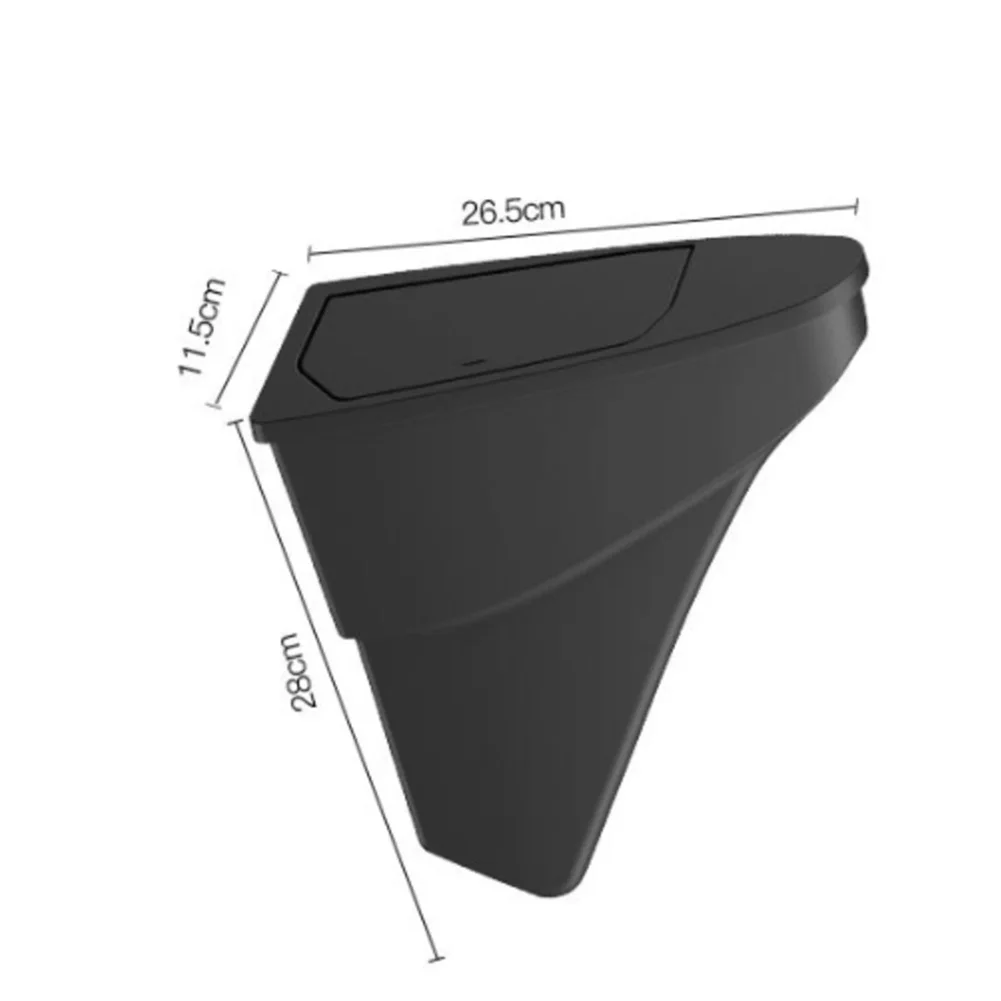 Car Storage Box for Tesla For Model Y For Juniper 2026 Door Panel ABS Organizer with Push Lid for Trash and Small Item Storage