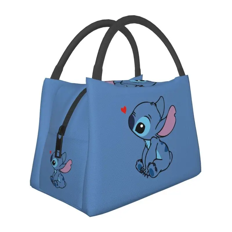 

Изолированная сумка для обеда Stitch In Love для женщин, портативный холодильник, термосумка для обеда, работа, пикник