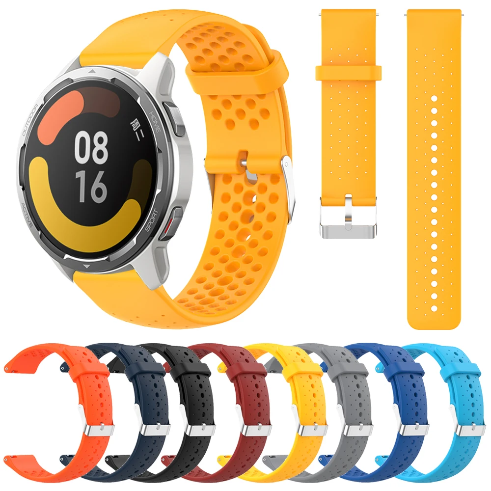 20mm 22mm Silicone Strap For Xiaomi Watch Color 2 Band For Xiaomi Mi Watch Color Watchbands Replace Bracelet Sports Accessories