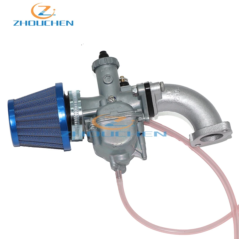 

VM22 26mm Carburetor 38mm Blue Air Filter Intake Pipe for Carb Mikuni Carby Engine Pit Dirt Bike 110cc 125cc 140cc