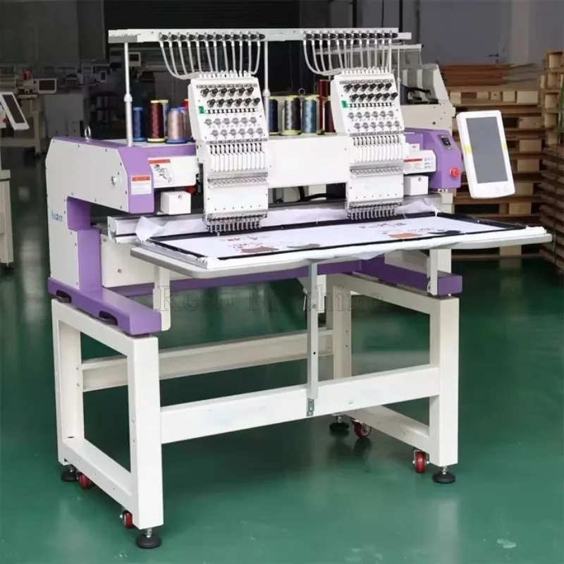 Multi Head Computerized Embroidery Machine High Efficiency Equipment for Garment and Hat Production