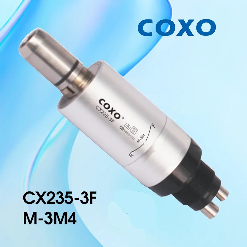 

COXO CX235-3F M-3M4 External Water Cooled Low-Speed 4-Hole Grinding Handpiece - For Improved Slow Speed Control and Precision