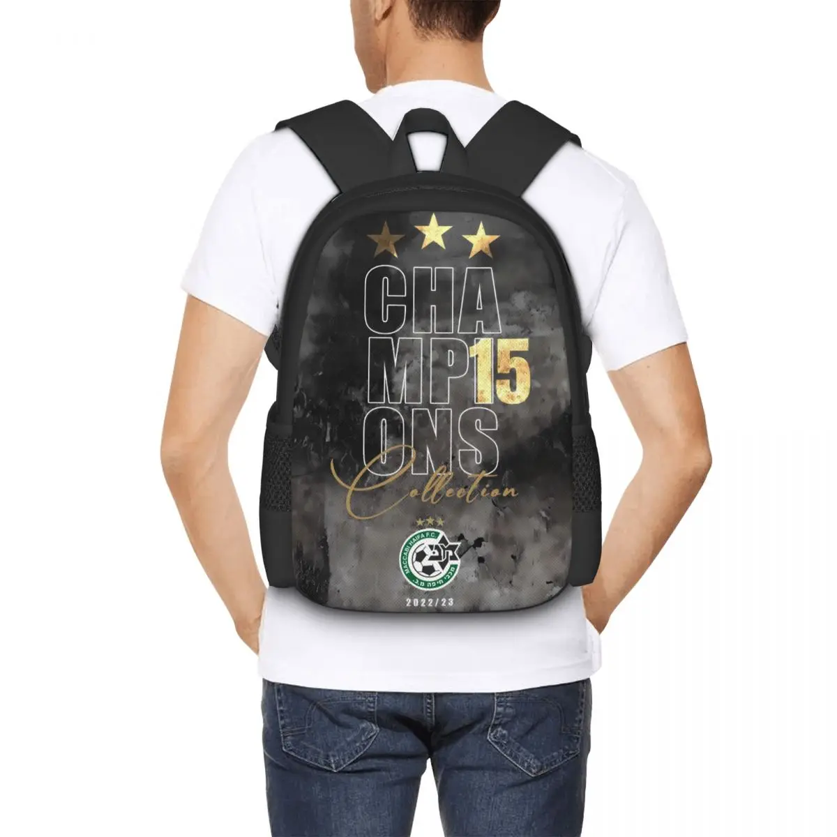 MHFC Maccabi- Haifa Green Apes Travel Laptop Backpack, Business College School Computer Bag Gift for Men & Women