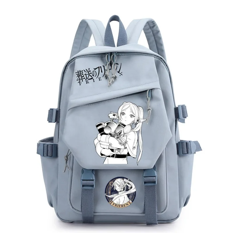 Frieren: Beyond Journey's End Anime marchandise motif de dessin animé bidimensionnel bande dessinée sac à dos étudiant sac d'école cadeau unisexe