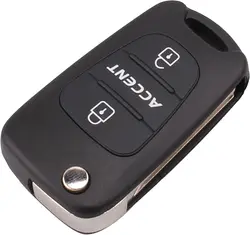 For Hyundai Accent 3 Button Flip Folding Key Shell Remote Key Case Replacement