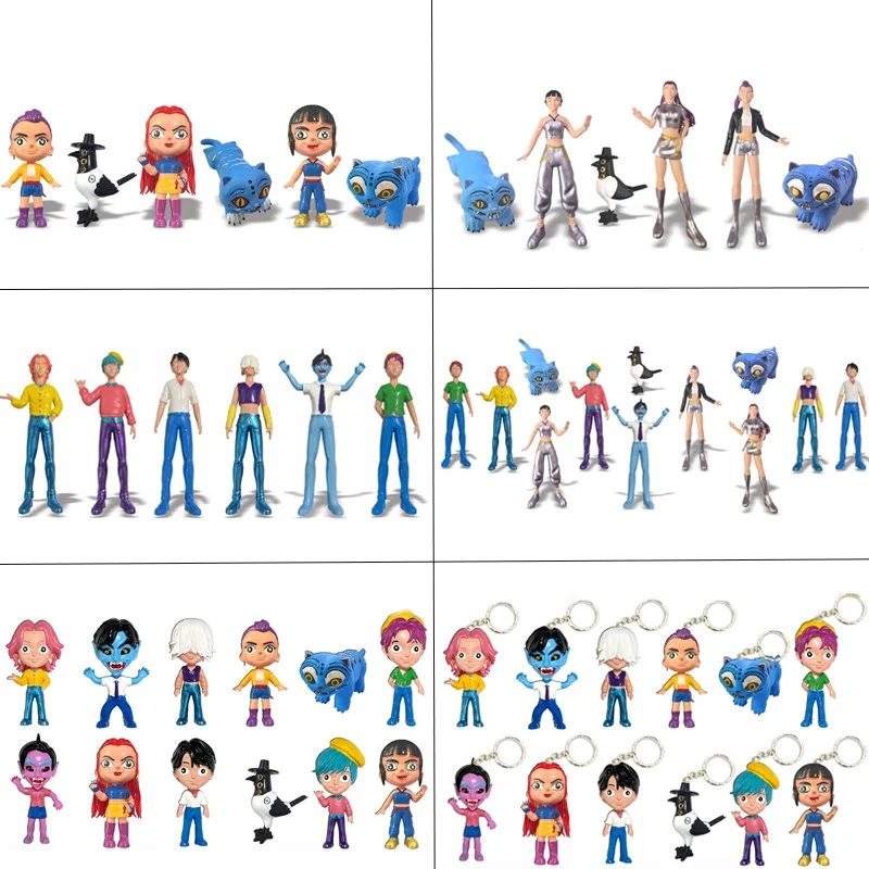 

Anime Kpop Demon Hunters Figure Model Toy Cartoon Gaming Peripherals Desk Decoration Collection Figures Model Toy For Kid Gift