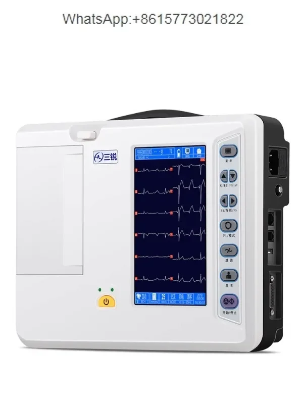 

Three Rui ECG machine ECG-3306B six channel 12 lead automatic analysis, diagnosis and detectionall-in-one machine accessory