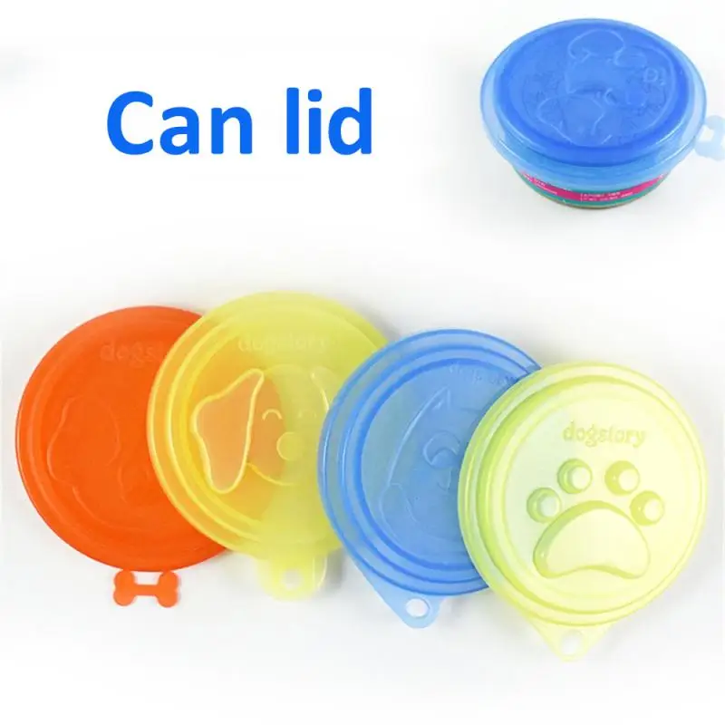 2/3/4PCS Three-layer Can Lid Rreusable Sealing Tightly 13g Portable Dog Accessories Sealed Fresh-keeping Cover