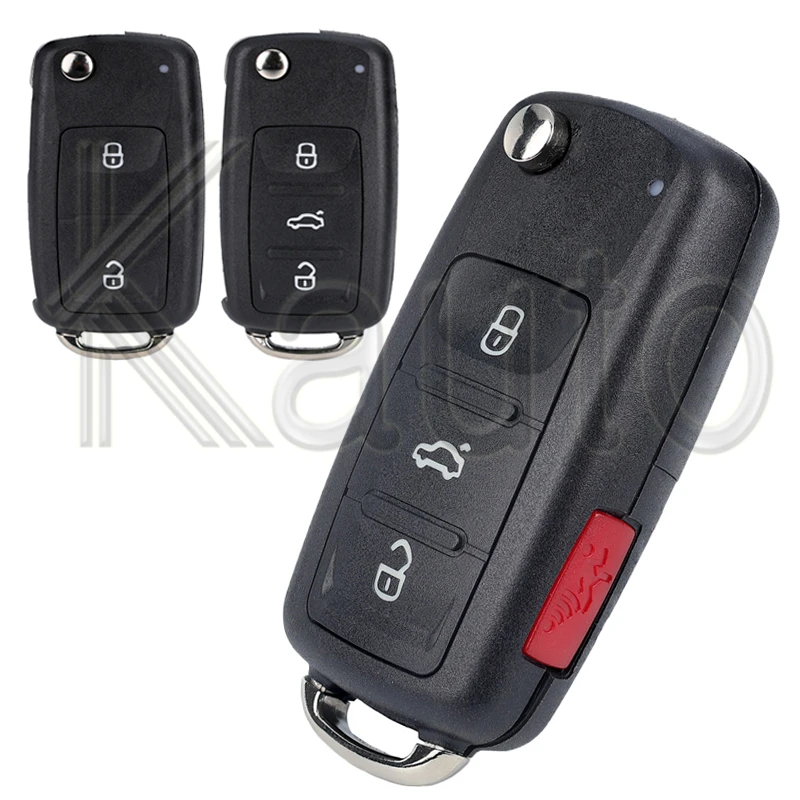 2/3/4 Buttons Remote Key Shell For Skoda Octavia VW Volkswagen Golf Mk6 Tiguan Polo Passat CC SEAT Car Key Case 5K0837202AD