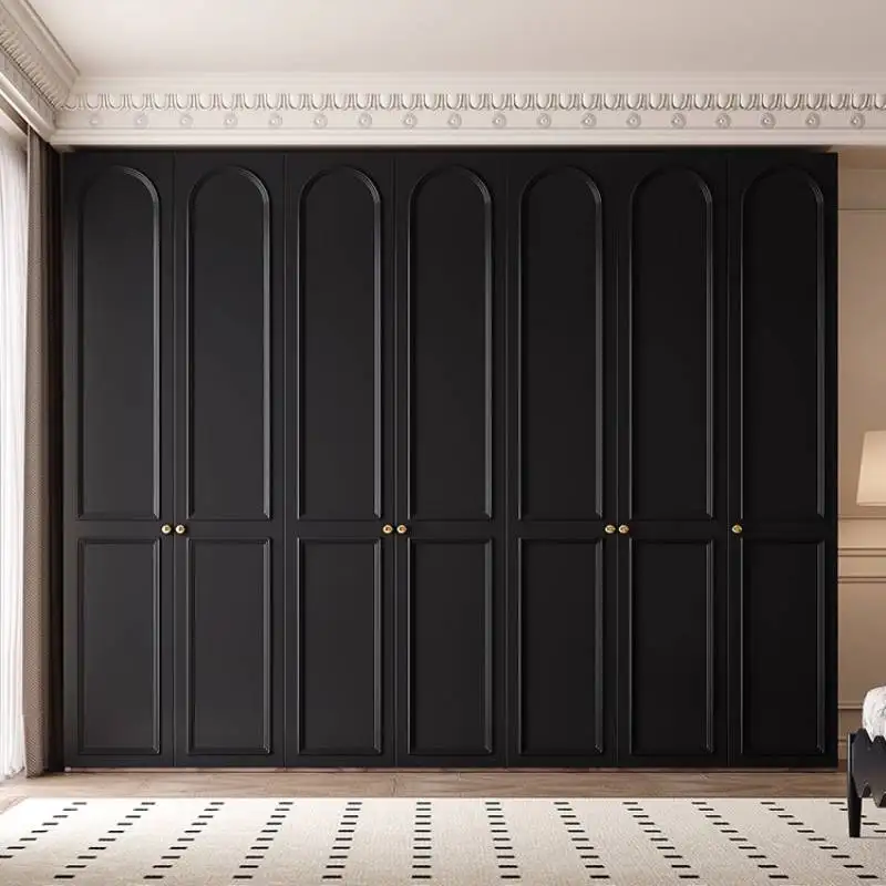 

Массивные шкафы-гардеробы с деревянными дверцами и полками для хранения, компактные, для взрослых, мебель для дома