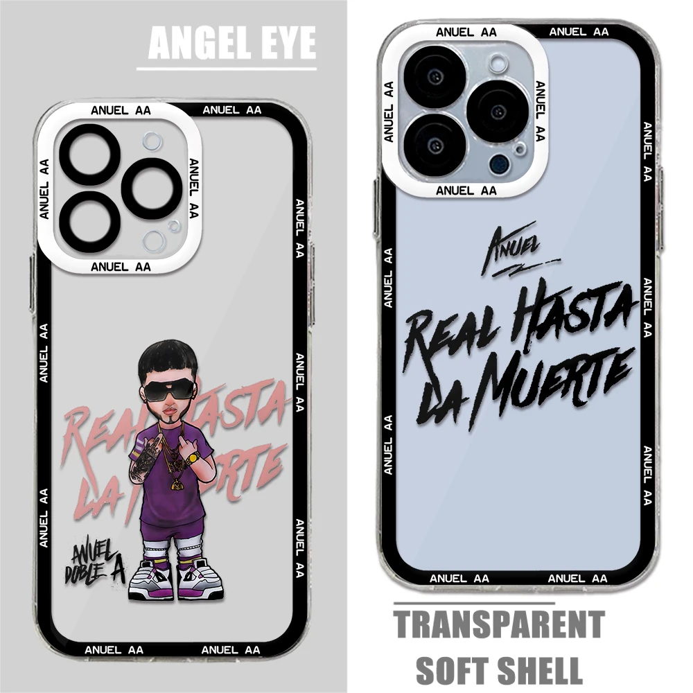 Anuel AA rapper Phone Case For Xiaomi Redmi Note 13 12 12C 11 10 10C 13C 10s 9 9s 9A 9T 9C 8 7 Pro Max 4G 5G Transparent Cover