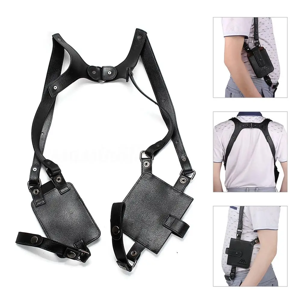 Multifunction Crossbody Tactical Storage Holster Shoulder Bags Men Anti-theft Chest Bag Leather Outdoor Sports Hunting Bag