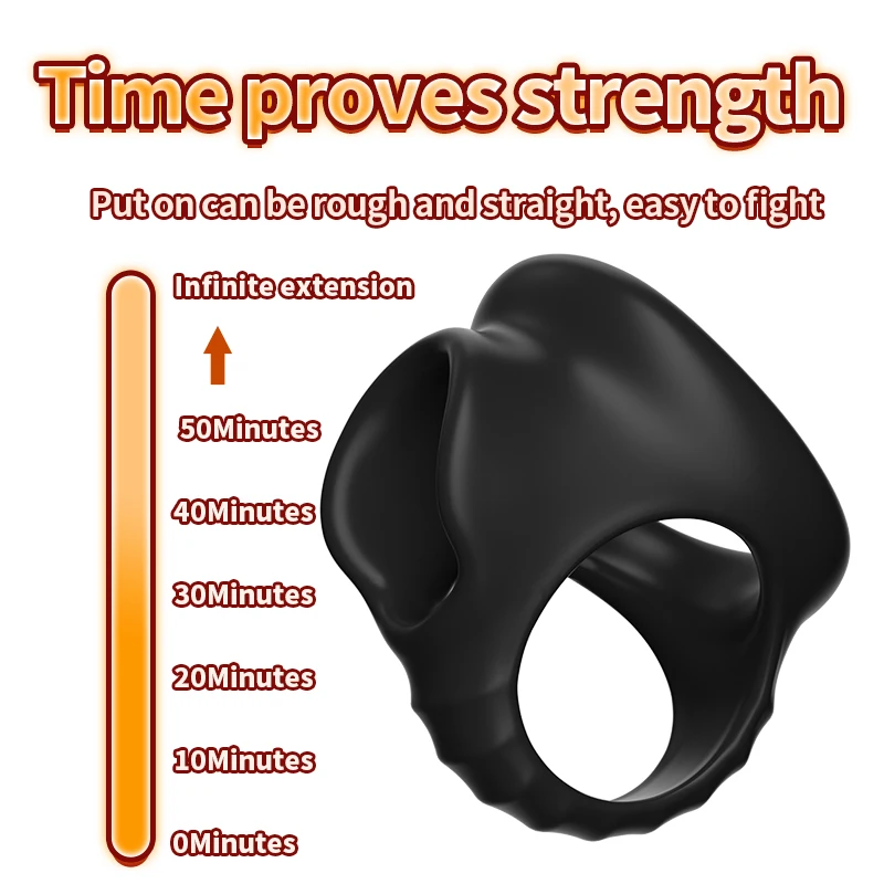 Reusable Penis Ring Silicone Semen Lock Ring Delay Ejaculation Time Lasting Cock Ring Sex Toys For Men Couples Adult Products