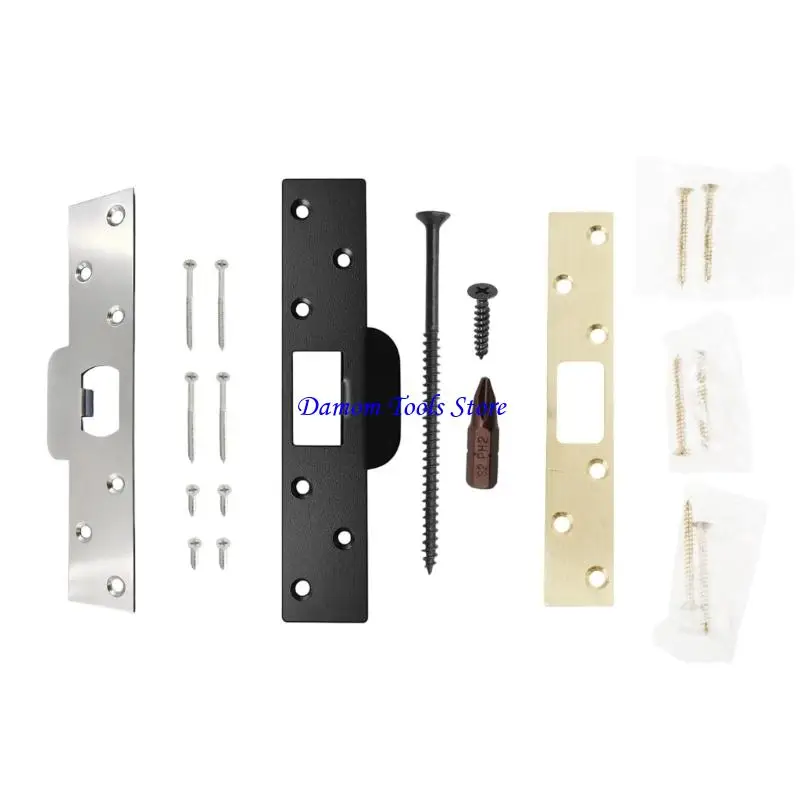 57BE Door Strikes Plate Security Device Combo Latches Deadbolts Strong Durability Easyly Install Door Strikes Plate