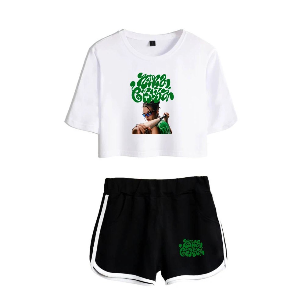 

GF Nina Chuba Классический укороченный топ с короткими рукавами и шорты с графическим рисунком, комплекты из двух предметов, женские топы, комплекты Arena Tour 2025