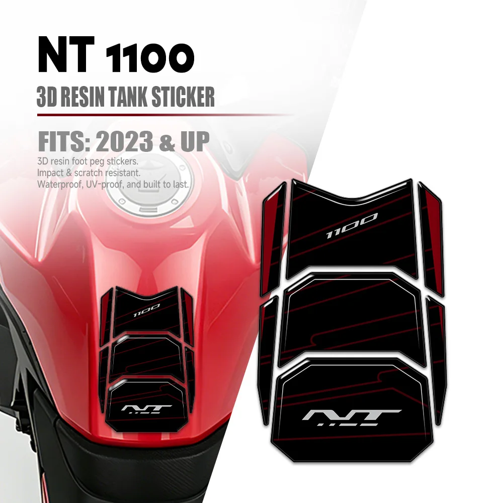 Handguard Stickers Accessories Motorcycle 3D Protective Side Tank Pad Kit For NT 1100 2021-2024