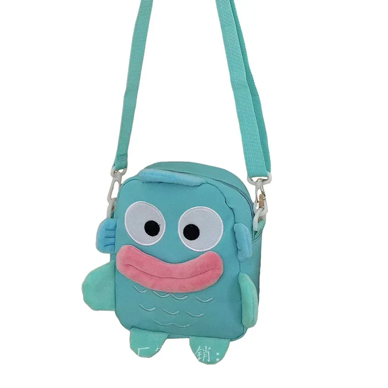 Hangyodon Kawaii Anime Crossbody Bag para Meninas, Saco bonito dos desenhos animados, Adorável Pingente De Armazenamento, Moda Kawaii, Sanrio Presentes