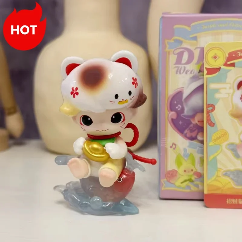 

2025 Hot Replica Dimoo Weaving Wonder Serie Blind Box Super Secret Fortune Cat Toy Doll Ornament Child Birthday Gifts Collection