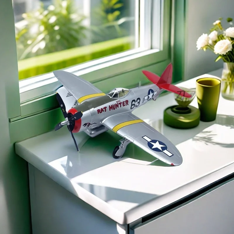 1:48 Scale WW American P47D Thunderbolt fighter Plastic Simulation Finished Model Static Decoration Souvenir Gifts For Adult Boy