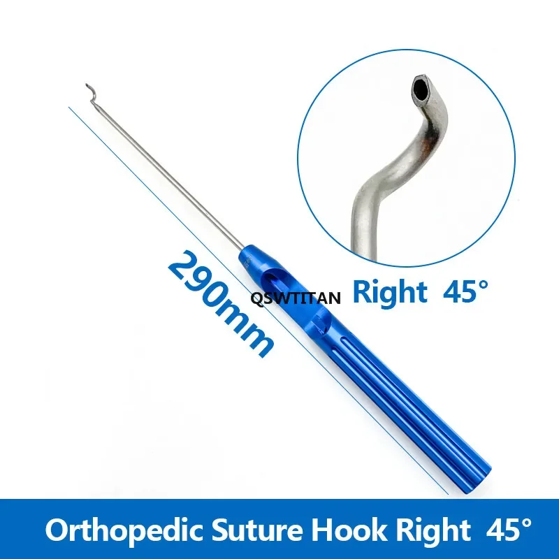 Imagem -04 - Instrumento Cirurgia Óssea Gancho de Sutura Ortopédica Manguito Acelerador Ligamento Articular Reconstrução Reparo Linha de Artrulação Passagem de Arame