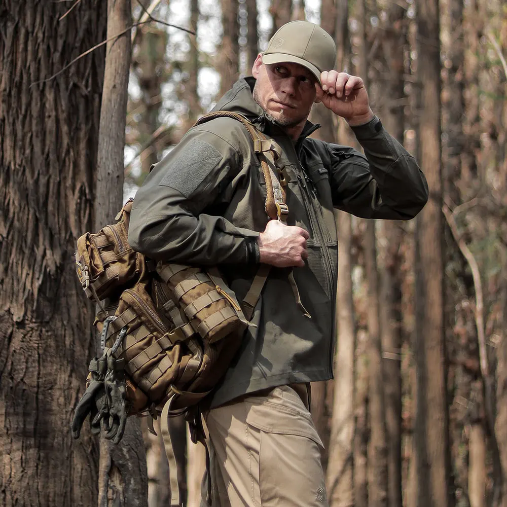 Emersongear Blue Label Mosasaur เสื้อแจ็คเก็ตยุทธวิธียืด Ergonomic Cut Coat Camping Hiking Urban Daily Trekking Commuter