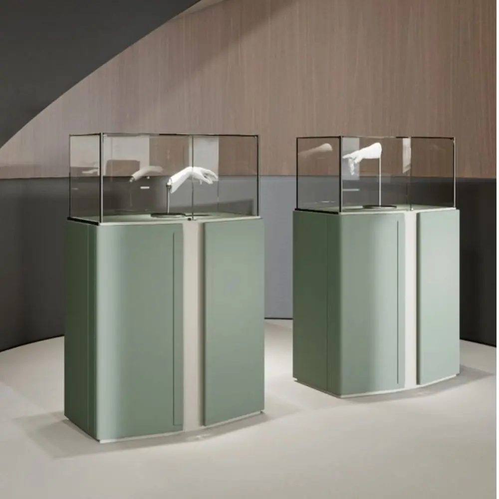 Jewelry display cabinets Glass display cabinets, all kinds of exhibition display cabinets customized