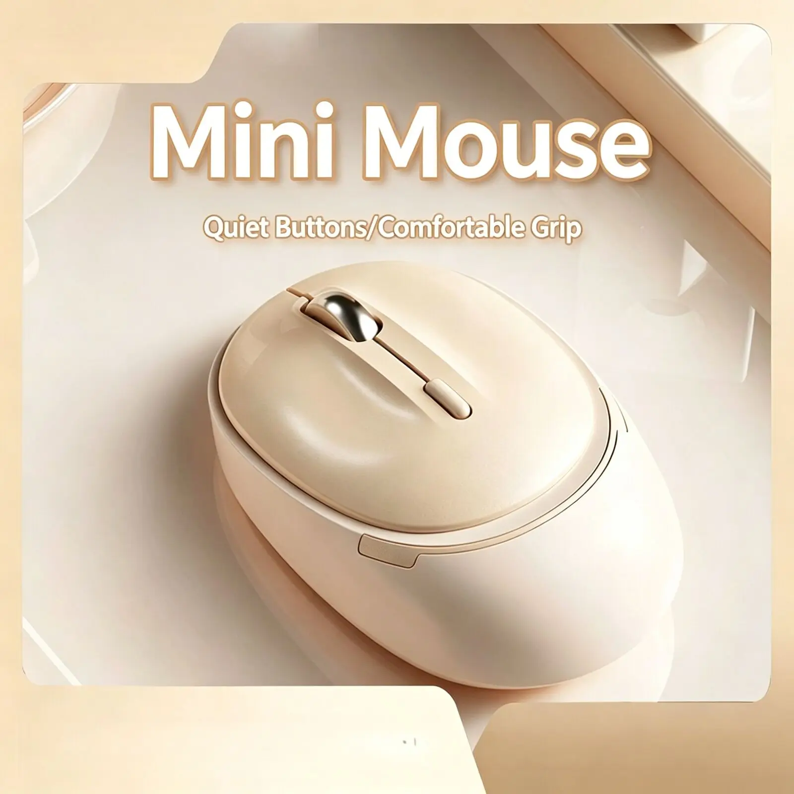 Dual Mode Rechargeable Wireless Bluetooth Silent Optical Mini Mouse DPI 800-1600 Suitable For Girls Office Long Battery Life PC