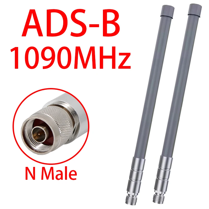 

GIZONT 1090Mhz Antenna Outdoors fiberglass SDR Antenna 8DBi N Male for RTL-SDR Raspberry Pi Aircraft FPV DVB-T ADS-B Receiver