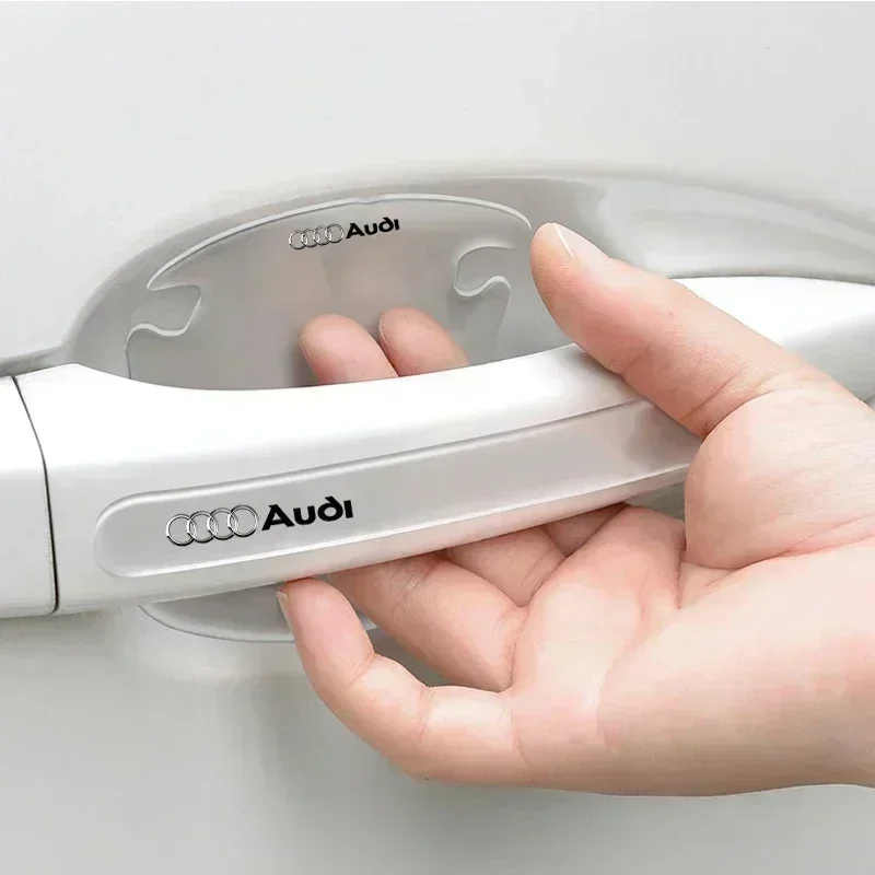 

Car Door Handle Bowl Transparent Sticker Anti-collision Protection Strips For Audi A2 A3 A4 A5 A6 A7 A8 Q2 Q3 Q4 Q5 Q6 Q7 Q8 TT