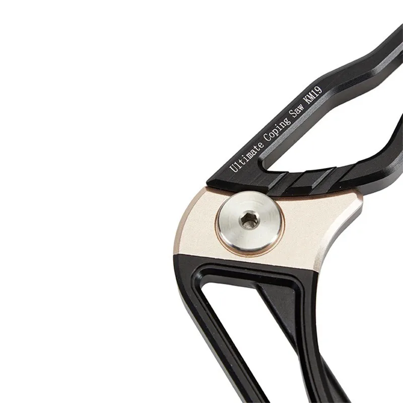 Lap Joint Saw KM19 Curved Jigsaw DIY Woodworking Coping Saw Scroll Saw Tail Joint Aluminum Alloy Frame