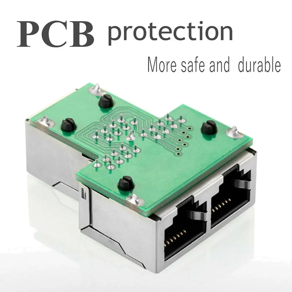 Splitter Ethernet RJ45 Kabel Adapter 1 Tot 3 Poort Lan Network Connector Voor Networking Extension