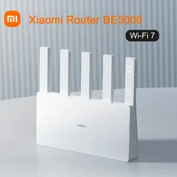 Xiaomi Router BE5000 WiFi 7 2.5G Network Port 5011Mbps 512MB Memory 2.4G/2.5GHz Dual Broadband Access Network SecurityProtection