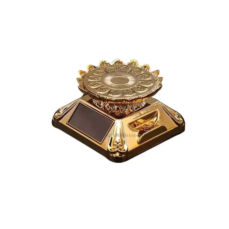 Solar Lotus Rotating Display Stand Led Jewelry Tray Jewelry Cosmetics Display Stand